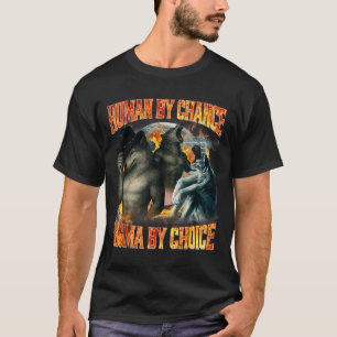 Camiseta Humano Por Acaso Sigma Por Escolha Funny Lobo Alfa