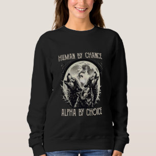 Camiseta Humano Por Chance Alpha Por Escolha Do Homem Alfa 