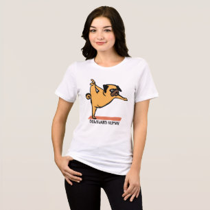 Camiseta Humano-Yoga-Cão Engraçado