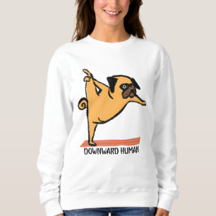 Camiseta Humano-Yoga-Cão Engraçado