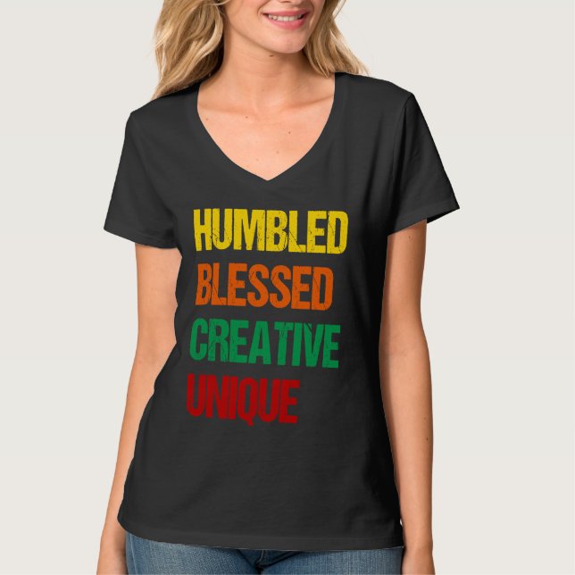 Camiseta Humbled Blessed Creative Unique (Frente)