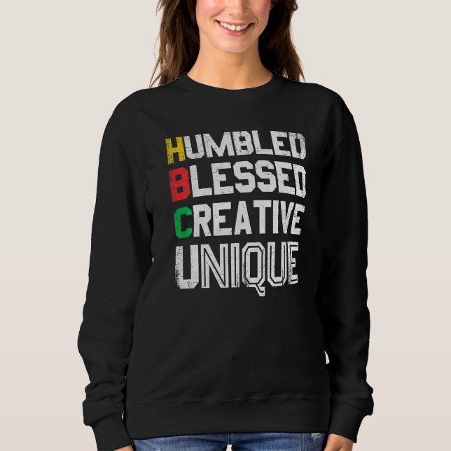 Camiseta Humbled Blessed Creative Unique For Pride African  (Frente)