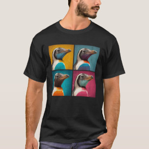 Camiseta Humboldt Penguin Pop Illustração Animal Colorido