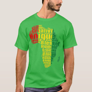 Camiseta Humilde Abençoada Criativa História Negra Única e