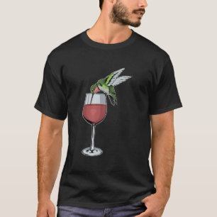 Camiseta Humingbird Wine Bird Spirit Animal Wine Hummingbi