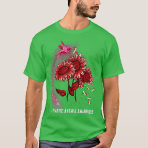 Camiseta Hummingbird Anemia aplástica de girassol Sensibili