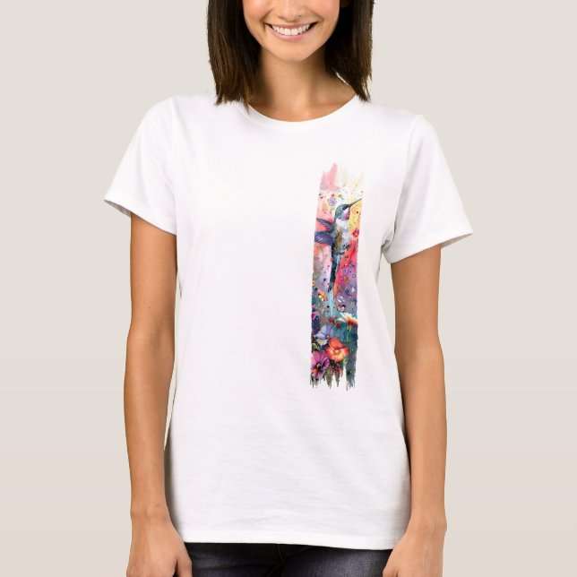 Camiseta Hummingbird Brushaft Paint (Frente)
