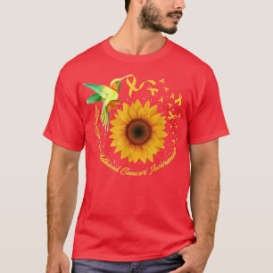 Camiseta Hummingbird Consciência do Cancer de infância Sunf