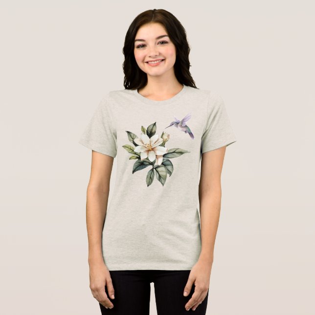 Camiseta Hummingbird e Jasmine (Frente Completa)