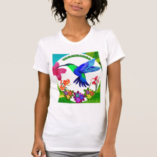 Camiseta Hummingbird em meio à beleza da natureza,Asas Sere