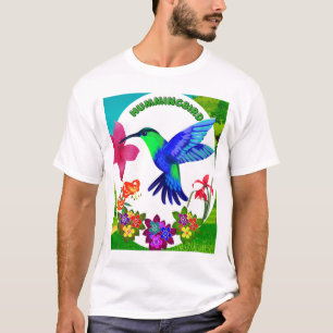 Camiseta Hummingbird em meio à beleza da natureza,Asas Sere