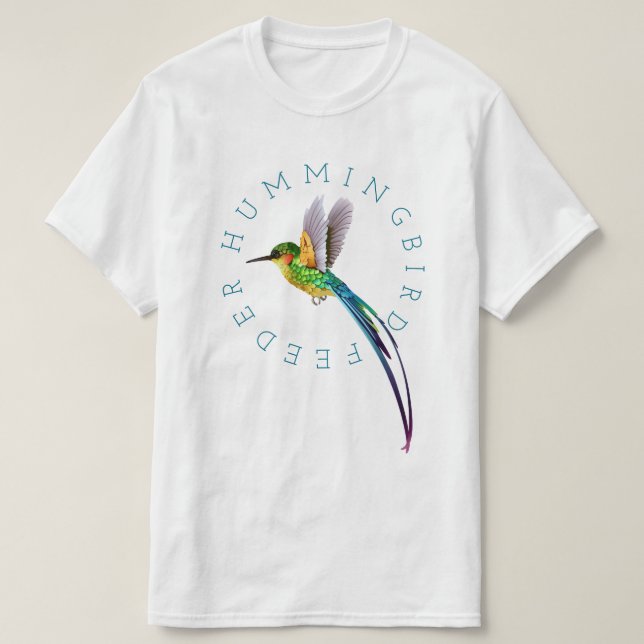 Camiseta Hummingbird Feeder Blue (Frente do Design)