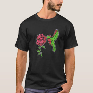 Camiseta Hummingbird Flores Selvagens Bióloga