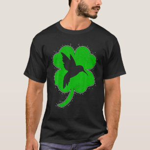Camiseta Hummingbird Lover Irish Shamrock Hummingbird Rua P