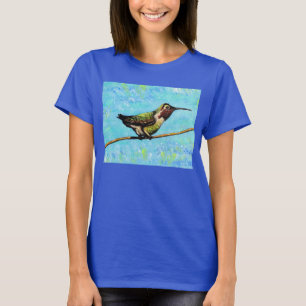 Camiseta Hummingbird Pronto para Pintura Voadora