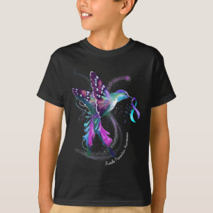 Camiseta Hummingbird Púrpura Fita Suicídio