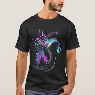 Camiseta Hummingbird Roxo Azul Fita Suicídio
