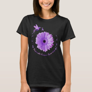 Camiseta Hummingbird Roxo Câncer de pâncreas de girassol Aw