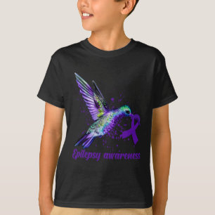 Camiseta Hummingbird Roxo Fita Epilepsia Mês
