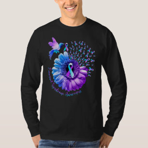 Camiseta Hummingbird Sunflower Purple e Blue Emanuel Syndro