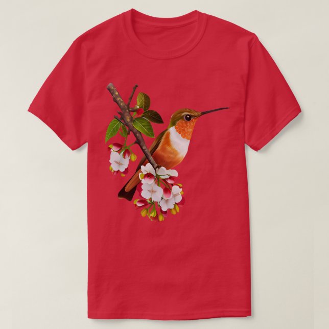 Camiseta Hummingbird Watercolor (Frente do Design)