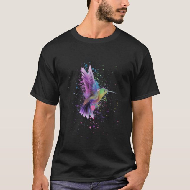 Camiseta Hummingbird Watercolor (Frente)