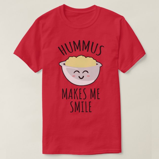 Camiseta Hummus Me Faz Sorrir (Frente do Design)