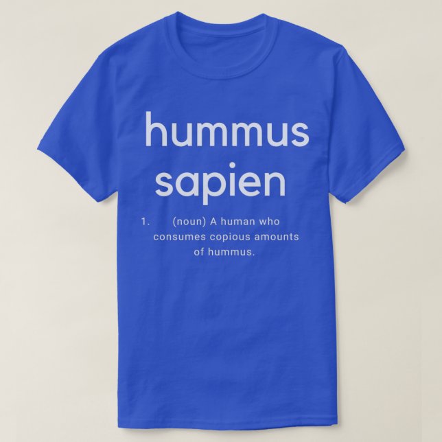 Camiseta Hummus Sapien  (Frente do Design)