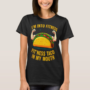 Camiseta Humor academia treino fitness taco na minha boca 