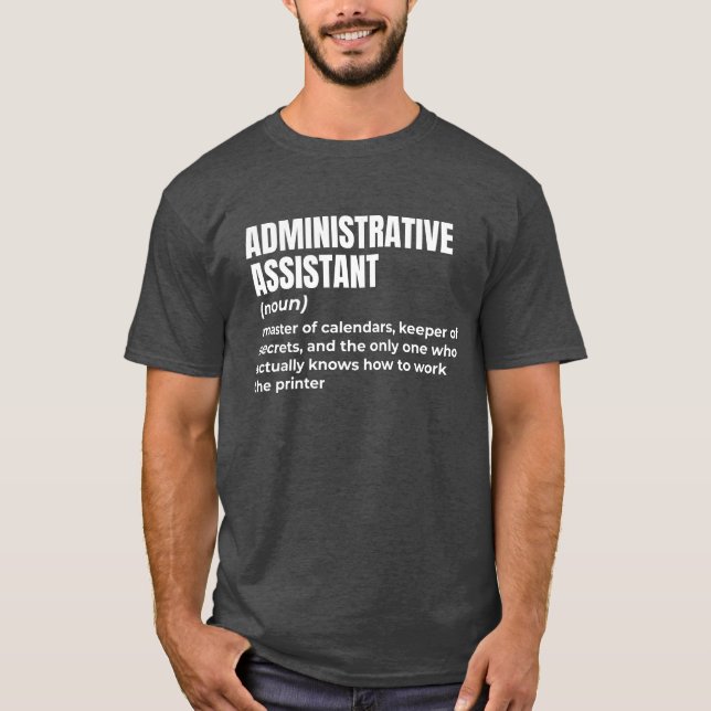 Camiseta Humor Admin Assistant (Frente)