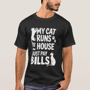 Camiseta Humor Adulto Divertido Amante de Gato Felino Pai d