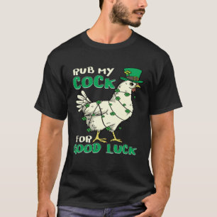 Camiseta Humor Adulto Punho de Galinha do Dia de São Patríc