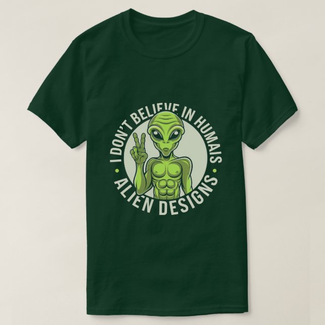 Camiseta Humor Alienígena Hilário - Perfeito para Ventilado (Frente do Design)