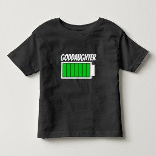Camiseta Humor alto da energia da bateria do Goddaughter