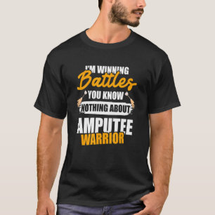 Camiseta Humor Amputeo Sobre Recuperação Do Braço Das Perna