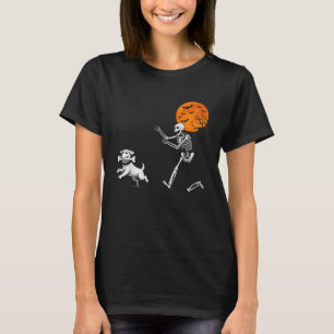 Camiseta Humor Assustador Divertido Halloween Esqueleto Per