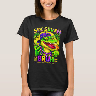 Camiseta Humor Carnaval 67 Seis Sete Jacaré Cara Homens M