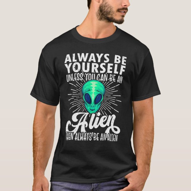 Camiseta Humor da Alienígena da Alienígena da Alienígena da (Frente)