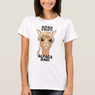 Camiseta Humor da chalaça do saco da alpaca da viagem por