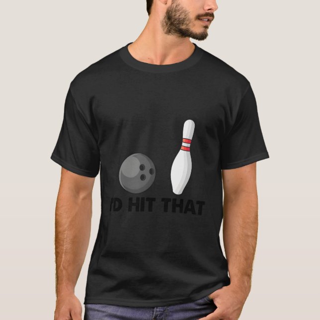 Camiseta Humor Da Equipe Da boliche Eu Acertava (Frente)
