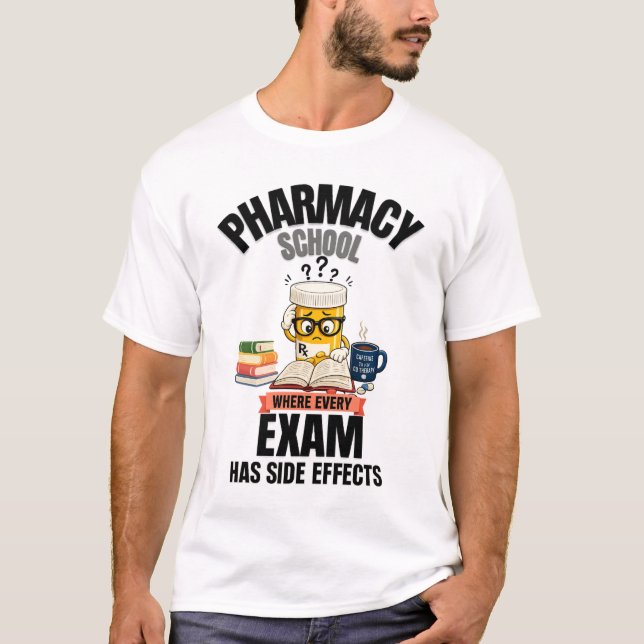 Camiseta Humor da Faculdade de Farmácia (Frente)