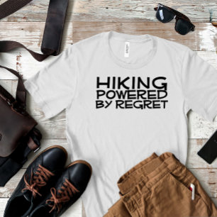 Camiseta Humor de acampamento de caminhada preto
