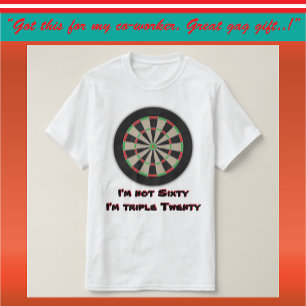 Camiseta Humor de Aniversário da 60ª Liga Dart