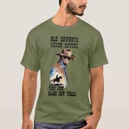 Camiseta Humor de Aposentadoria de Cowboy do Oeste
