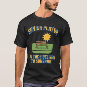Camiseta Humor de Aposentadoria de Jogador Sênior Gráfico d