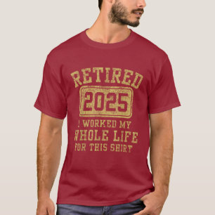 Camiseta Humor de Aposentadoria Engraçado Aposentado Humor
