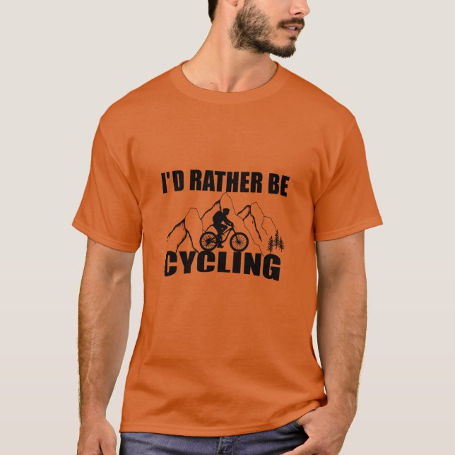 Camiseta Humor de Bicicleta de Montanha - Ciclismo Divertid (Frente)