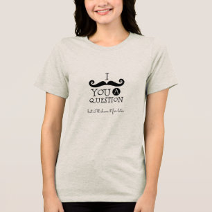 Camiseta Humor de bigode preto
