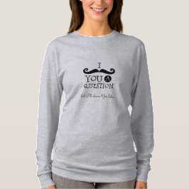 Camiseta Humor de bigode preto
