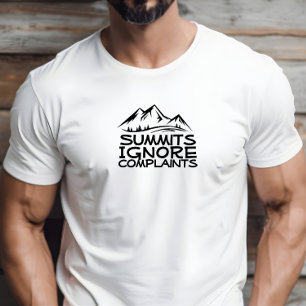 Camiseta Humor de camping de caminhada preto